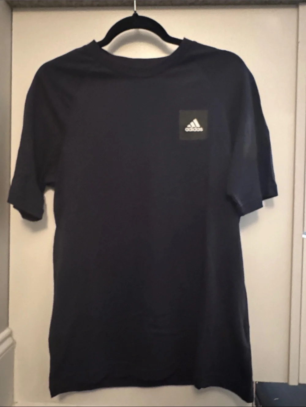 adidas Black Short-Sleeve Logo Pocket Tee